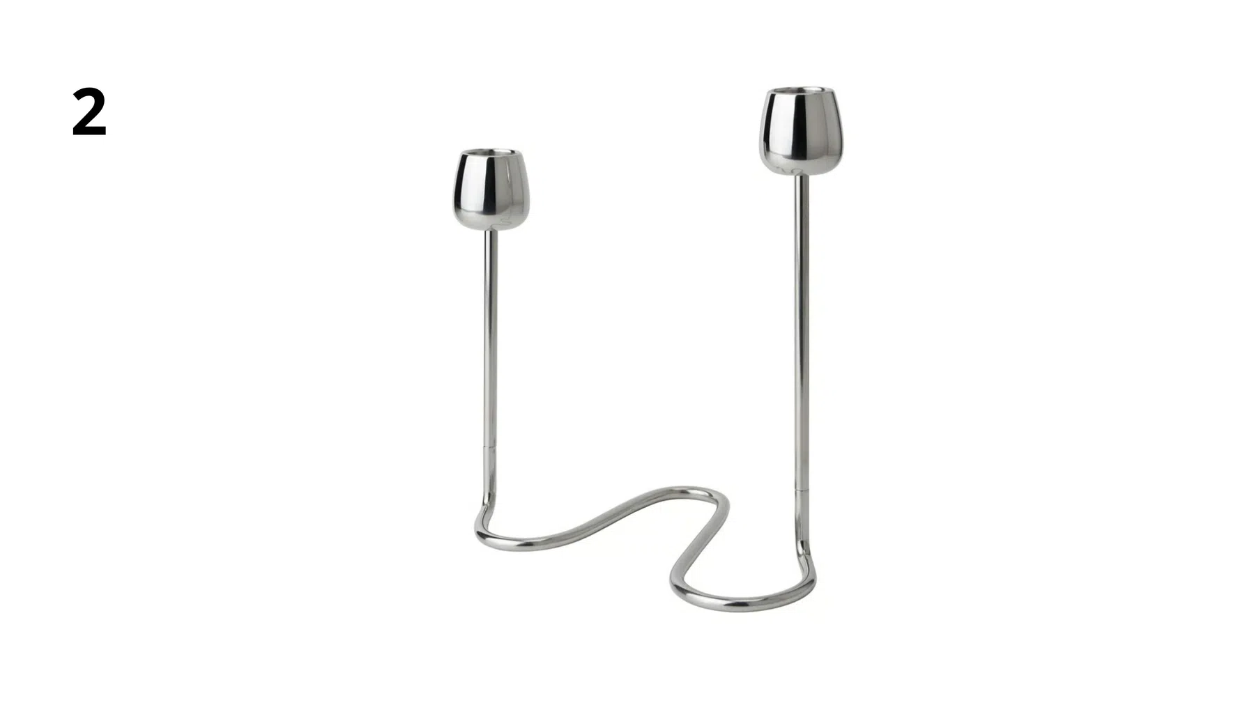 Kandelaar voor 2 kaarsen